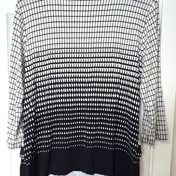 vintage optical illusion geometric shirt - Picture 4 of 5